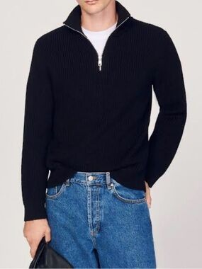SANDRO
Wool Blend Trucker Knit